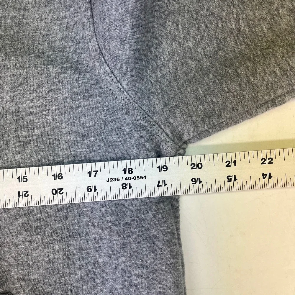 Nike Kids Full Zip Hoodie Heather Gray‎ Fleece Sweatshirt Embroidered Logo